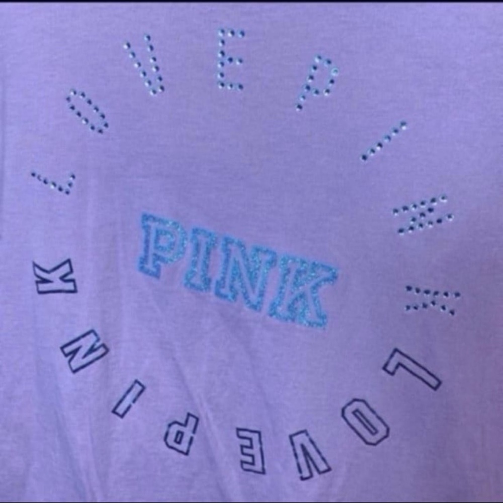 Victoria's Secret PINK bling long sleeve shirt large